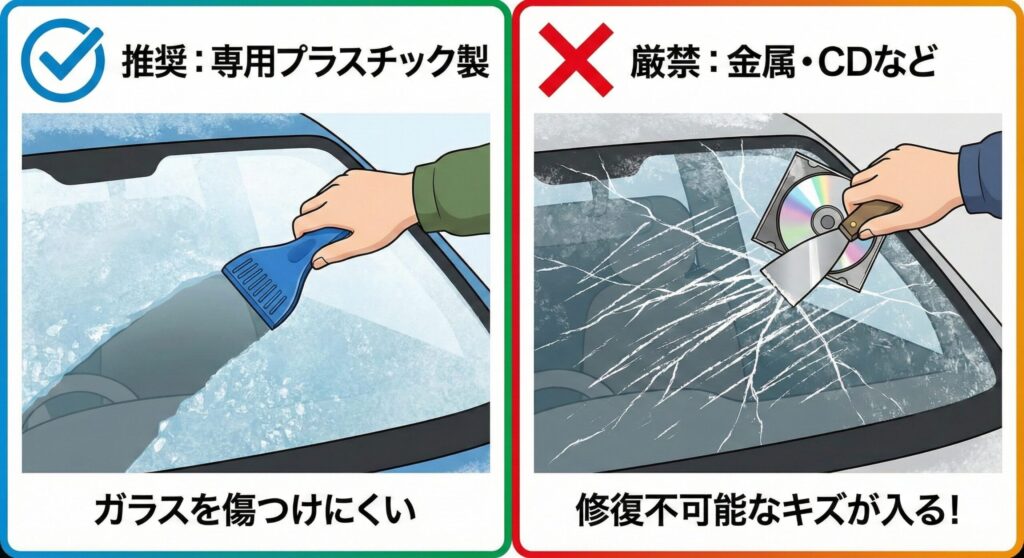 ③ スクレイパーの選び方と注意点