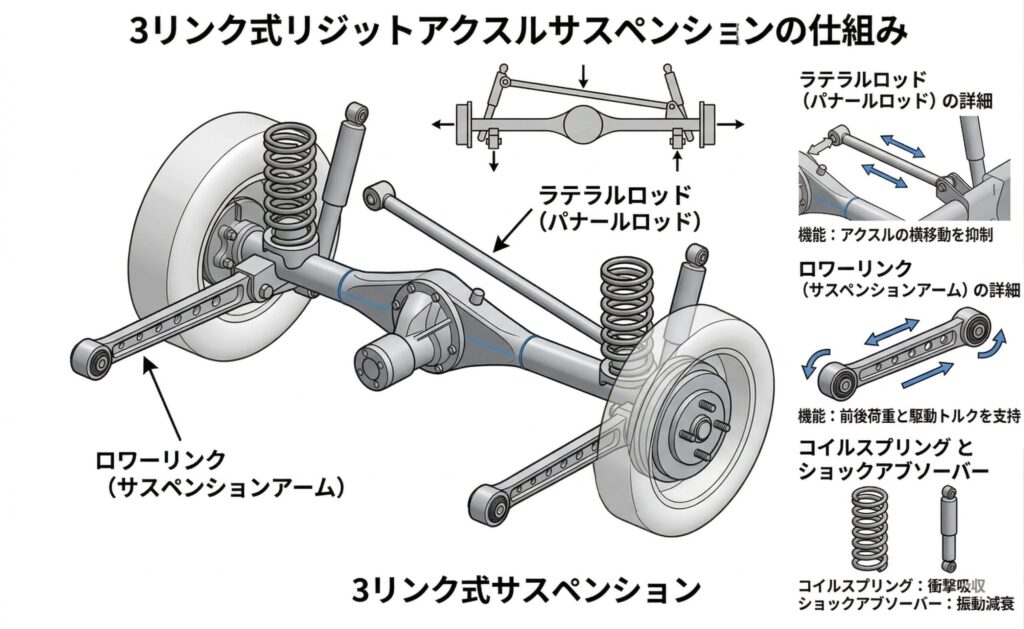3リンクリジットの基本構造