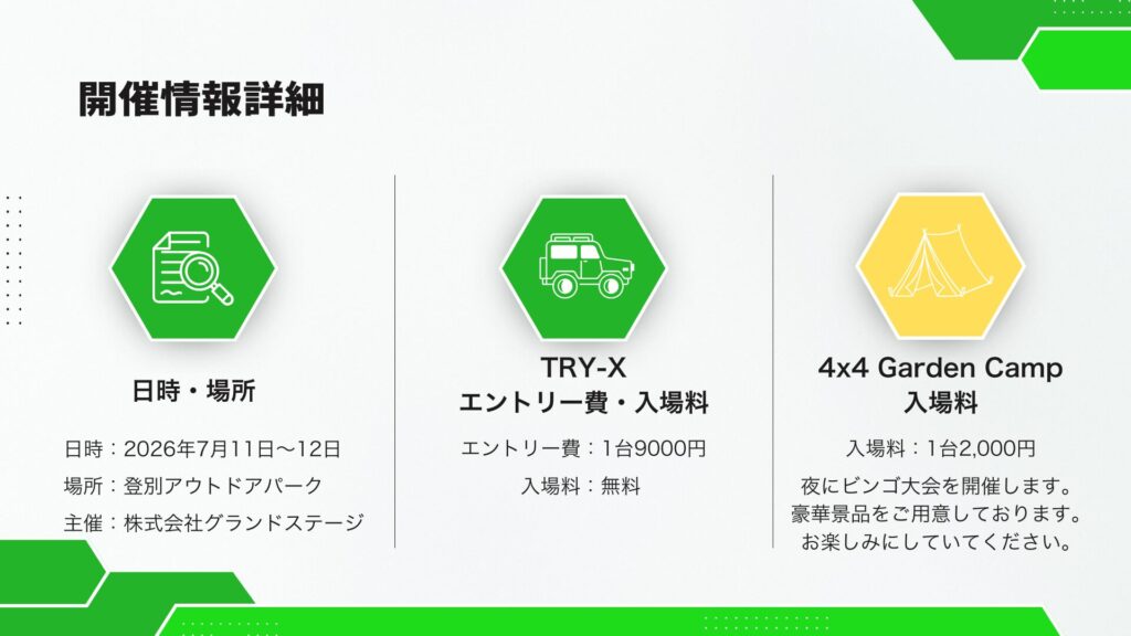 開催情報まとめ